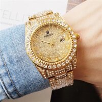 R rolex Đồng Hồ Thạch Anh Thụy Sĩ Chống Thấm Nước Đính Kim Cương Thời Trang Cho Nam