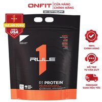 R1 Whey Rule 1 Protein 4.5KG (150 Lần Dùng) Whey Isolate & Hydrolyzed, Bổ Sung Protein và BCAA | ONFIT