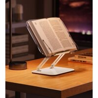 R12 Giá đỡ sách để bàn cao cấp, kệ kê máy tính bảng, laptop ngừa cận thị, gù lưng làm bằng hợp kim nhôm quay 360 độ
