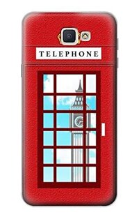 R2059 England Classic British Telephone Box Minimalist Case Cover For Samsung Galaxy J7 Prime (SM-G610F)
