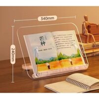 R23 Giá Đỡ Kê Đọc Sách Kết Hợp Kê Máy Tính Bảng Laptop Mặt Mika Trong Suốt Cao Cấp, Nhỏ Gọn