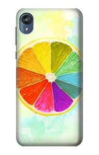 R3493 Colorful Lemon Case Cover for Motorola Moto E6, Moto E (6th Gen)
