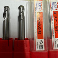 (R5) Dao phay ngón hợp kim chuyên nhôm 60HRC, 2F-R5*10*20*75