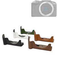 R50 PU / Thật Chính Hãng Da Camera Nửa Đế Thân Vỏ Bảo Vệ Cho Canon EOS R50 Camera Làm Chân Máy Đĩa Nhanh
