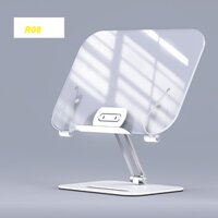 R8, R9 Giá kê đọc sách để bàn từ hợp kim nhôm và mika chất lượng cao kiêm kê ipad, laptop để bàn điều chỉnh độ cao.