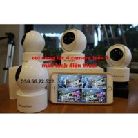 R8 VCN Camera wifi 360 độ Care Cam YH200 hai.0 Mpx full HD1080 chuẩn nén H265+ đàm thoại hai chiều, kết nối Smart Home 2