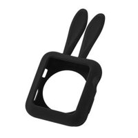 Rabbit Ears Soft Silicone Protective Case for Apple Watch 123 38mm - black