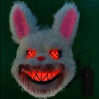Rabbit Puppet Mansion Bloody Bunny Halloween Mặt Nạ Vui Nhộn Sang Trọng Dễ Thương Đạo Cụ Kinh Dị Hóa Trang Lễ Hội Giáng