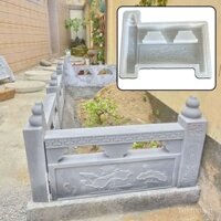 RABS Khuôn Xi Măng Hàng Rào Giường Hoa Cổ Điển Sân Vườn Rau Cải Tạo Phong Cách Hoa Sen Châu Âu Hàng Rào Hoa Sen