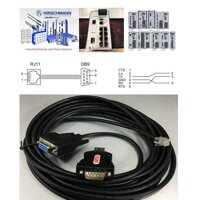 Rắc Combo USB Console Cable For Hirschmann Industrial Switch Terminal Cable For Configuring Managed Rails MICE and MACH Switches Cable 943 301-001 V.24 interface USB to RS232 Unitek Y-109 Length 5M