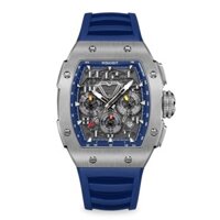 RACING | GT CHRONO-SILVERY WATCH (BLUE STRAP)