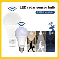 Radar Cảm Biến Bóng Đèn Cảm Biến Chuyển Động Bóng Đèn LED E27 85V-265V Đèn LED Phát Hiện Đèn An Ninh