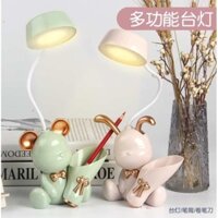 radiant learning lamps children's learning lights desktop lamps Sáng Tạo Influencer Hoạt Hình Gấu Nhỏ Đèn Bàn Gấp Trẻ Em Học Sinh Tiểu Học Bảo Vệ Mắt Học Sạc Bàn Đọc La