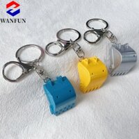 Radiantedge 4 Móc khóa xe ủi đất, Móc khóa hợp kim máy xúc máy ủi, Dây chuyền hợp thời trang Mô hình Mặt dây chuyền xe móc khóa nam