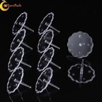 Radiantflash 100 Đế Làm Bánh, Chân Đế Trang Trí Bánh Không Chạm Thực Tế, Đế Búp Bê Cố Định Bằng Nhựa Trong Suốt Sáng Tạo Phụ Kiện Nhà Bếp