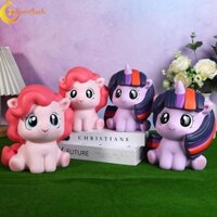 Radiantflash Little Pony Piggy Bank, Pinkie Pie Mô Hình Búp Bê Little Pony Hộp Đựng Tiền, Quà Tặng Sinh Nhật Anime Lớn Dễ Thương Hình Pony Nhỏ Đồ Chơi Trẻ Em / Trẻ Em