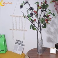 Radiantflash Nhánh dâu tằm nhân tạo, Nhánh trái cây mâm xôi linh hoạt bằng nhựa, Nghệ thuật hoa Handmade Mô phỏng thanh lịch Trái cây Tree Shop Khách sạn