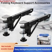 Radiantsync 2 CÁI Giá đỡ kệ để bàn có thể gập lại, Giá đỡ tấm mở rộng máy tính để bàn hình chữ L, Kệ gấp treo tường hạng nặng tiết kiệm không gian Phụ kiện phần cứng