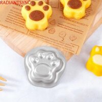 Radiantsync 5 Cái Chảo Bánh, Khuôn Bánh Cupcake Móng Vuốt Mèo Nhôm Mini, Hoạt Hình Dễ Dàng Tháo Lắp Khuôn Bánh Ngọt Chống Dính Nhà