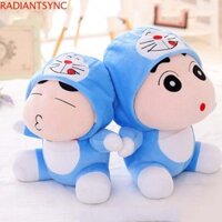 Radiantsync Crayon Shin-chan Đồ chơi sang trọng, Búp bê sang trọng Shin-chan Doremon Shin-chan, Mô hình bộ sưu tập Bông PP mềm mại Búp bê nhồi bông dễ thương Gối sang trọng