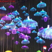 Radiantsync Thạch Ánh Sáng Nhiều Màu Sắc Sợi Quang LED Trang Trí Nhà Cho Tiệc Sinh Nhật Năm Mới Đèn Trang Trí