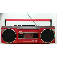 Radio cassette JVC RC-20 đồ cũ nghe hay ok 100% ( màu đỏ )