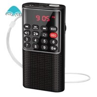 Radio Fm Bỏ Túi Có Khe Cắm Thẻ Nhớ Sd Có Thể Sạc Lại