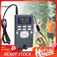 Radio Kỹ Thuật Số hrd-102 mini Màn Hình lcd Đa Chức Năng Nhận Tín Hiệu fm Kèm Tai Nghe