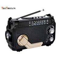 Radio Tay Quay Điện Thế Hệ Sạc Năng Lượng Mặt Trời Màu Ngẫu Nhiên Nhựa Ba Băng Thẻ Bluetooth MP3 Đa Năng Chơi Radio