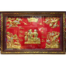 Tranh đồng Mừng Thọ Ông Bà M16