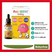 Rainbovit Baby DHA D3K2 20ml công thức 3 trong 1 tối ưu cho trẻ sơ sinh