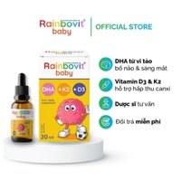 Rainbovit Baby DHA D3K2 công thức 3 trong 1 tối ưu cho trẻ sơ sinh