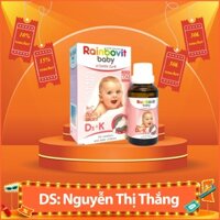 RAINBOVIT BABY Thực phẩm chức năng bổ sung Vitamin D3+K