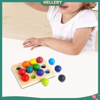 Rainbow Balls Montessori Đồ chơi mầm non cho trẻ em Bảng chốt giác quan