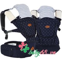 Rainbow II - HipSeat Baby Carrier Pattern dark blue  IA-123