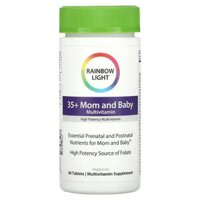 Rainbow Light Multivitamin 35+ Mom and Baby 60 Tablets