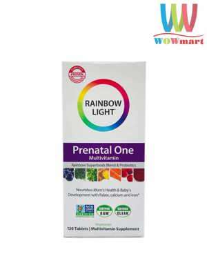 Rainbow Light Prenatal One Multivitamin - Viên cung cấp vitamin và khoáng chất cho phụ nữ mang thai , 150 viên