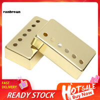 Rainbrown 2 Chiếc Pickup Cover Âm Nhạc 50 / 52 Mm Cực Khoảng Cách Bằng Đồng Đàn Guitar Điện Humbucker Pickup Covers Cho Epiphone Les-Paul