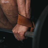 Ralph 1 Cặp Dây Đeo Cổ Tay Nâng Trọng Lượng, Dây Kéo Cứng Da Bò Có Thể Điều Chỉnh, Đàn Hồi Cao Chống Trơn Trượt 1 Cặp Dây Đeo Tay Tập Gym
