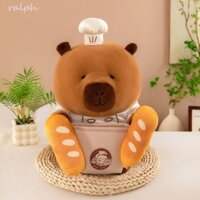 Ralph Capybara Búp bê sang trọng, Mô phỏng Fluffy Capybara Đồ chơi sang trọng, Hoạt hình dễ thương Làm bánh mềm Capibara Búp bê lông tơ Quà tặng sinh nhật