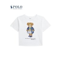 Ralph Lauren / Áo thun Cotton dáng rộng in hình thời trang mới