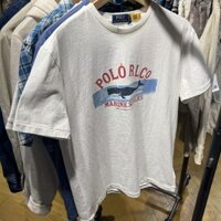 Ralph Lauren Áo thun ngắn tay cổ tròn thông thường phong cách mới