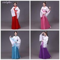 Ralph Váy Hanfu Trung Quốc, Trang phục sân khấu Công chúa cổ tích phương Đông Váy cổ Trung Quốc, Cosplay đầy màu sắc Triều Hán Vũ dân gian Trang phục Trung Quốc Cô gái