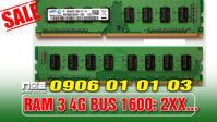 ram 3 4g bus 1600 Máy tính để bàn- BH 1 THÁNG