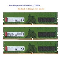 Ram 4GB 2133MHz DDR4 Kingston Dùng Cho PC Desktop - Bảo hành 3 năm 1 đổi 1