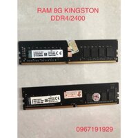 Ram 8G máy tính bàn, DDR4, Bus 2400 KINGSTON. Hàng đã dùng, BH 1 tháng.