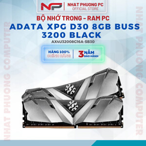 Ram Adata GAMMIX D30 DDR4 8GB 3200MHz