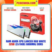RAM ADATA XPG LANCER RGB WHITE - 32GB (2x16GB) 6000MHz DDR5