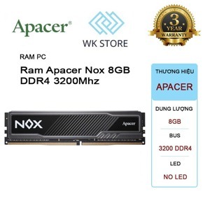 RAM Apacer Nox 8GB (1x8GB) DDR4 3200MHz