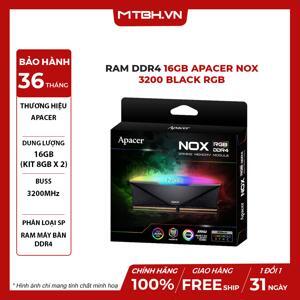 RAM Apacer NOX RGB Black 16GB DDR4 3200MHz